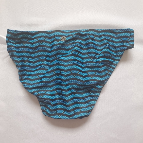 PRANA Bikini Bottom Vortex Blue Lani, XS - Picture 3 of 7